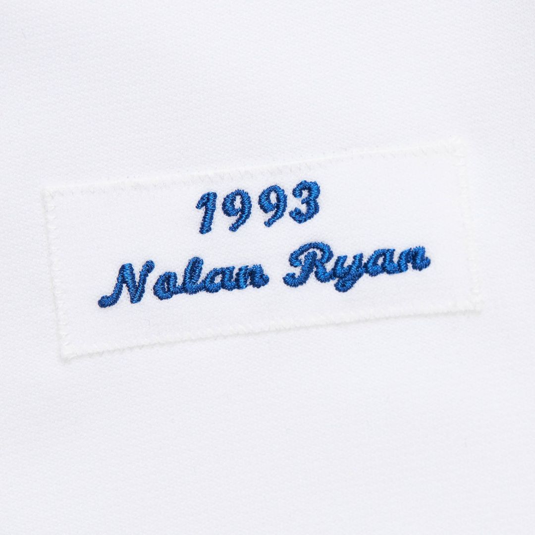 Texas Rangers Nolan Ryan White 1993 Cooperstown Collection Authentic Baseball Jersey | MLB Baseball Jersey