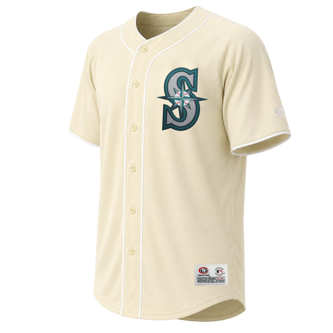 Seattle Mariners Stitches Cream Fashion Baseball Jersey | MLB Baseball Jersey