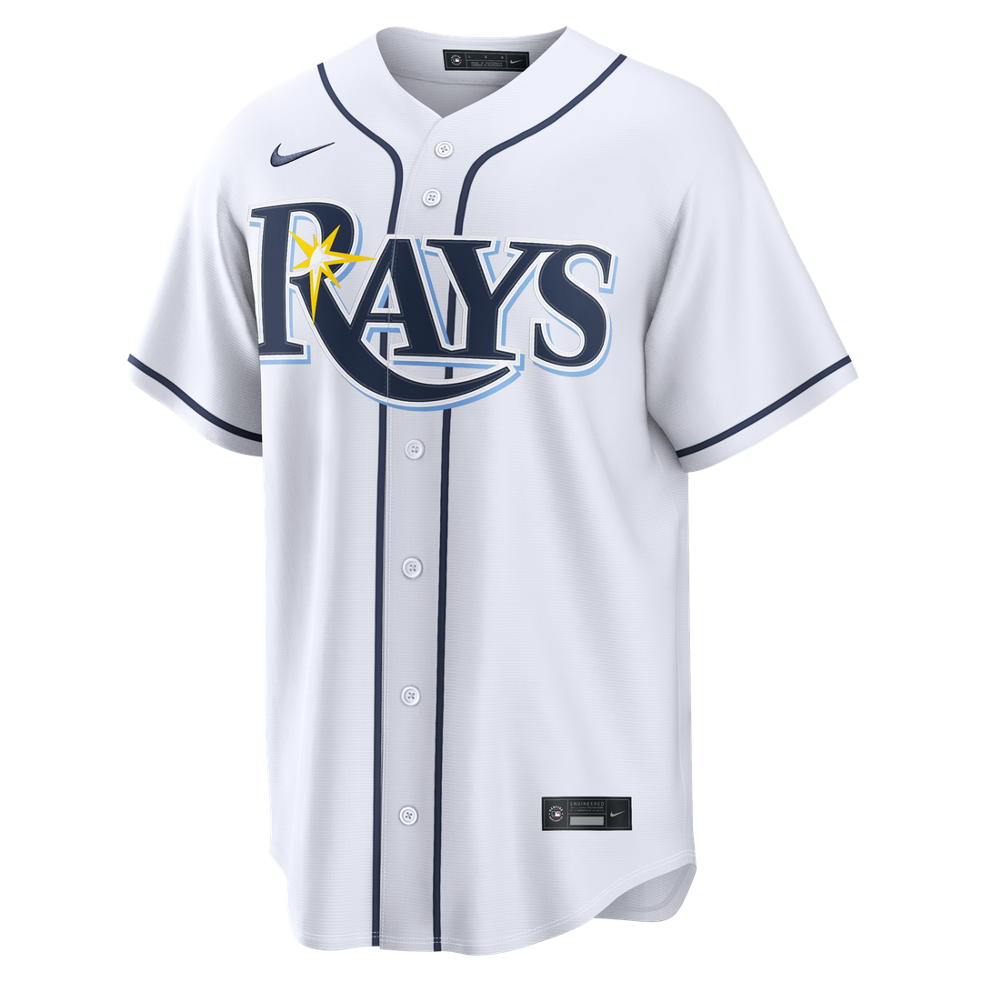 Tampa Bay Rays Freddy Peralta White Home Replica Baseball Jersey | MLB Baseball Jersey
