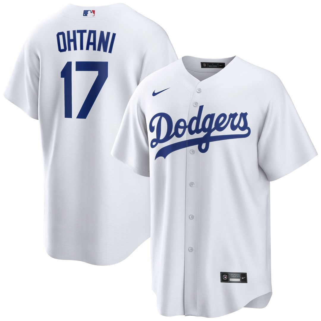 Los Angeles Dodgers Shohei Ohtani White Home Replica Baseball Jersey