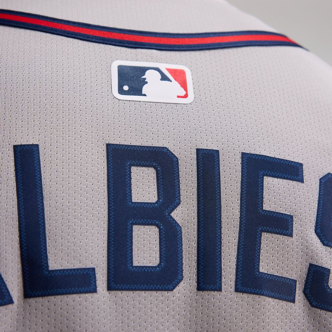 Atlanta Braves Ozzie Albies Gray Road Limited Baseball Jersey | MLB Baseball Jersey