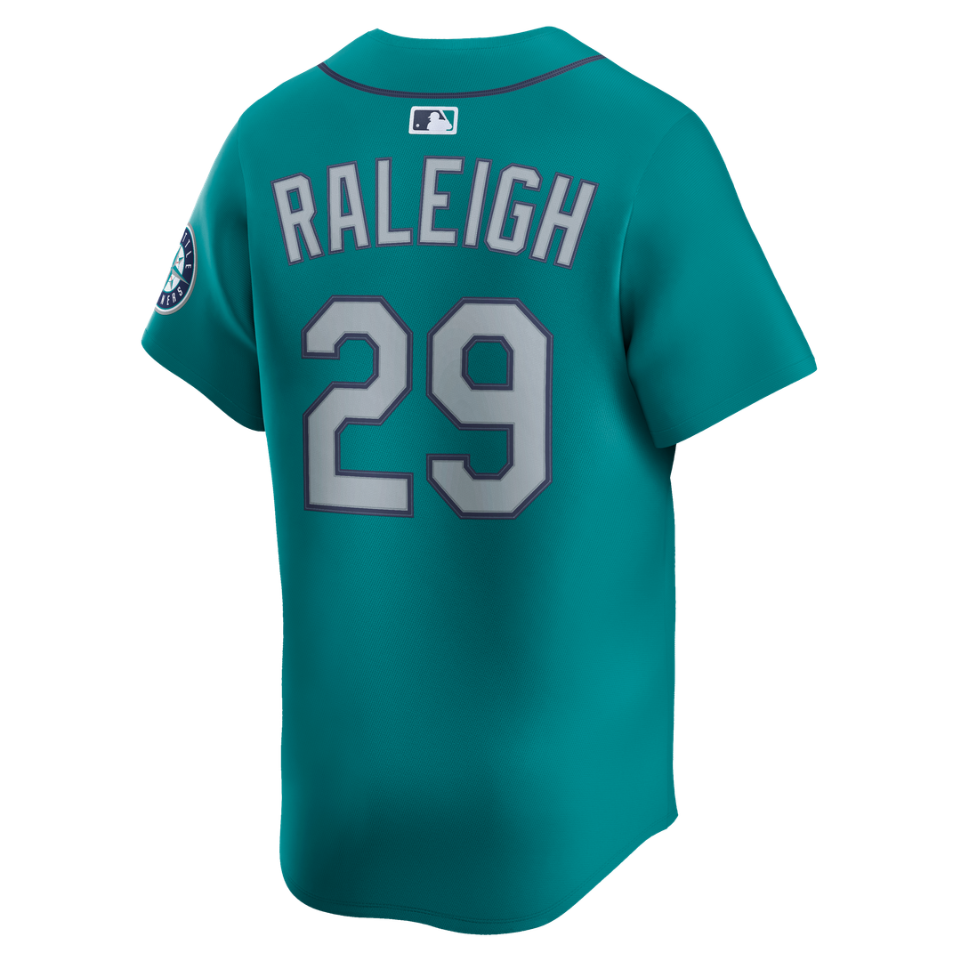 Seattle Mariners Cal Raleigh Teal Alternate Limited Baseball Jersey | MLB Baseball Jersey