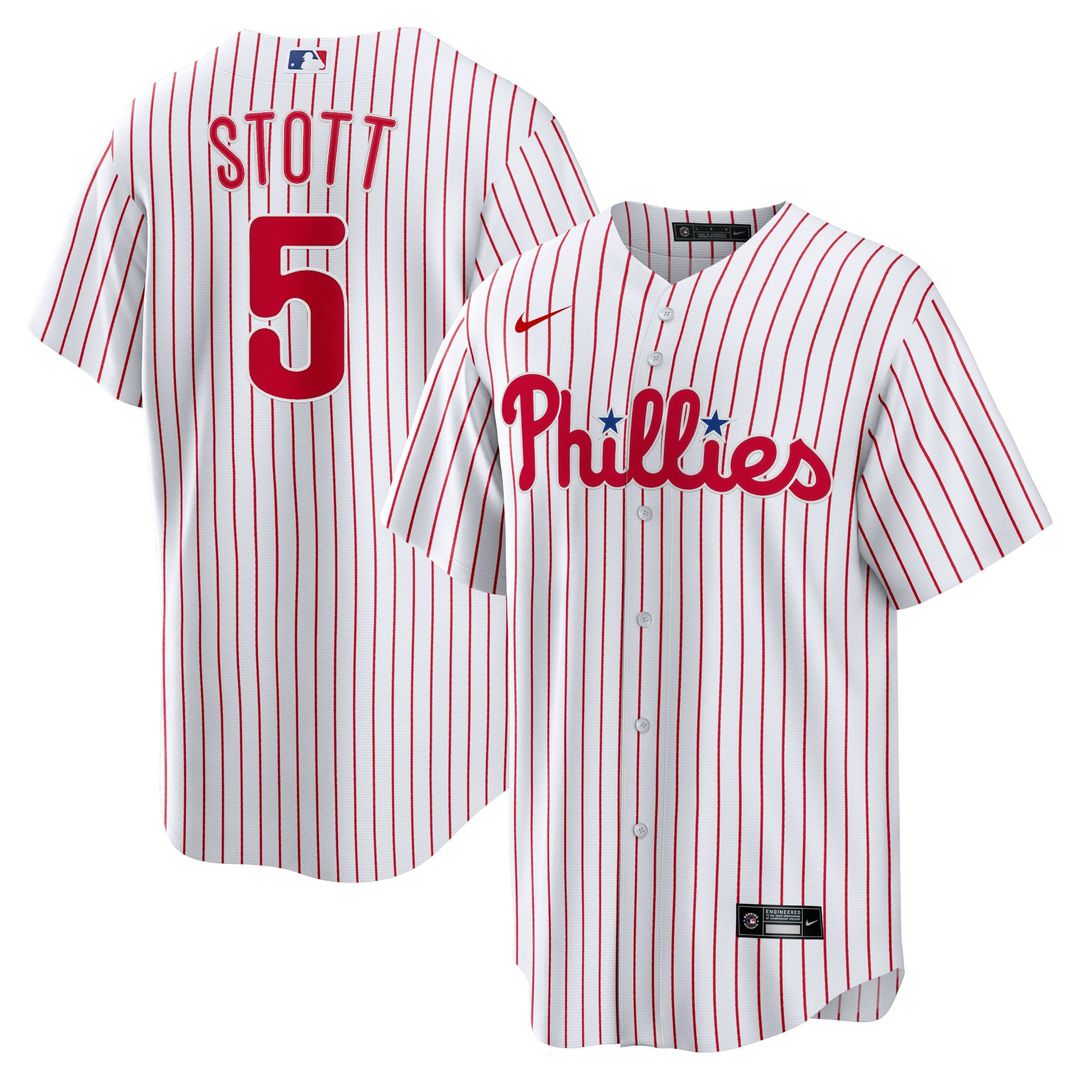 Philadelphia Phillies Bryson Stott White Replica Baseball Jersey
