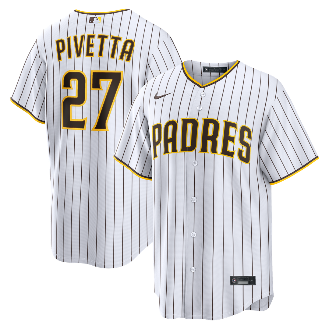 San Diego Padres Nick Pivetta White Home Replica Baseball Jersey