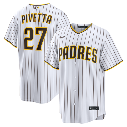 San Diego Padres Nick Pivetta White Home Replica Baseball Jersey