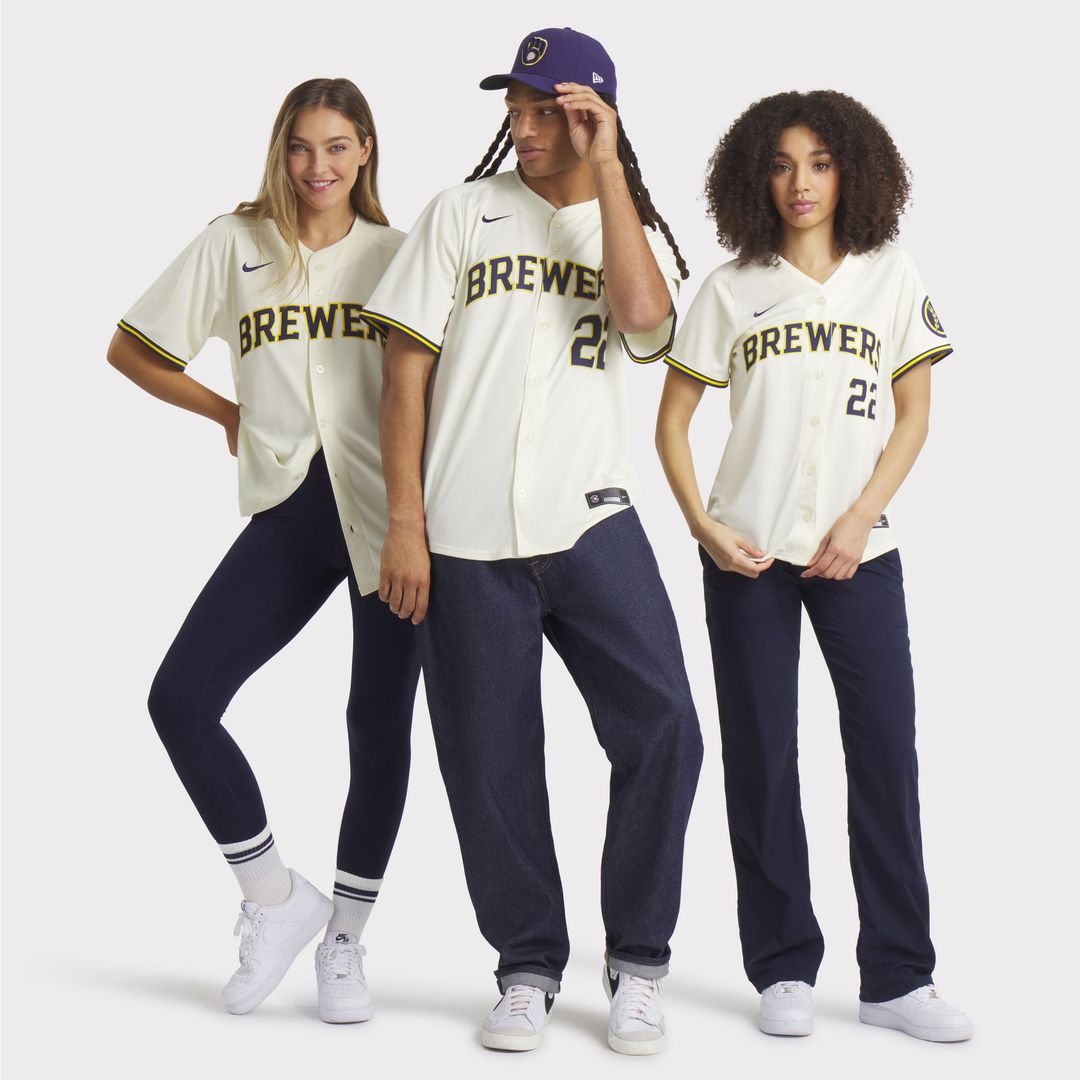 Milwaukee Brewers Christian Yelich Cream Home Limited Baseball Jersey | MLB Baseball Jersey
