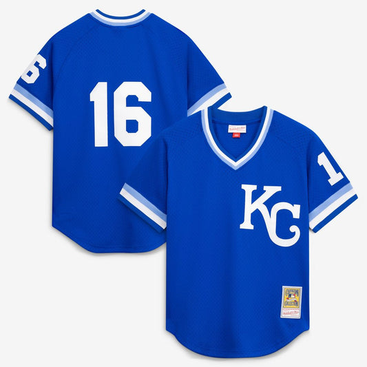 Kansas City Royals Bo Jackson Royal Authentic Batting Practice Baseball Jersey