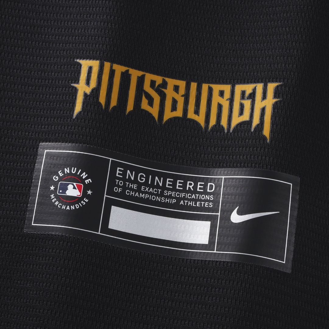 Pittsburgh Pirates Black 2026 City Connect Stadium Baseball Jersey | MLB Baseball Jersey