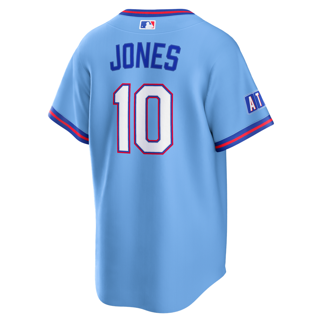 Atlanta Braves Chipper Jones Powder Blue 2026 City Connect Stadium Baseball Jersey | MLB Baseball Jersey