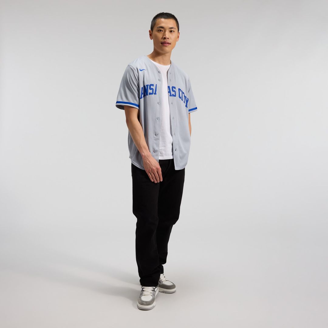 Kansas City Royals Bobby Witt Jr. Gray Road Replica Baseball Jersey | MLB Baseball Jersey