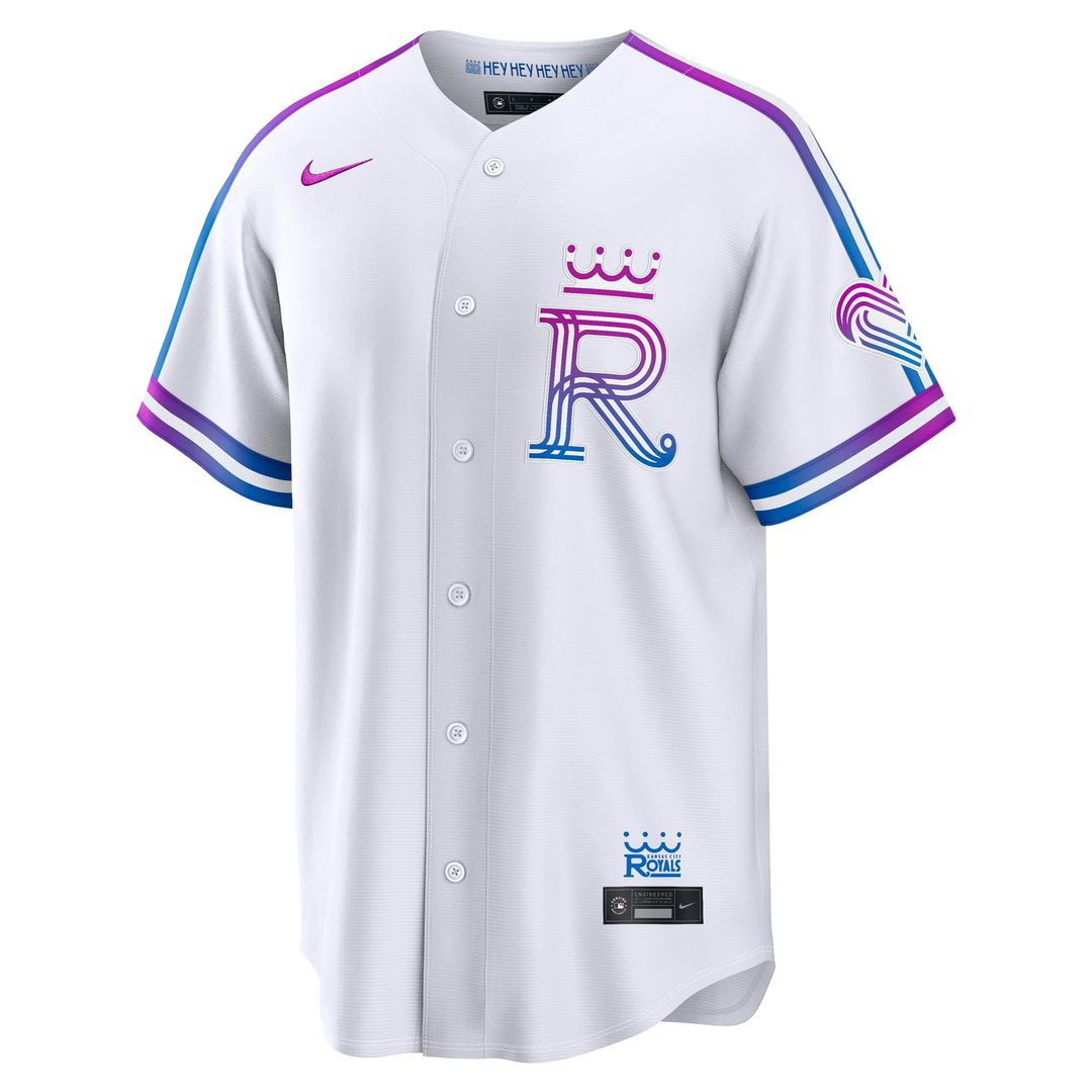 Kansas City Royals White 2026 City Connect Stadium Baseball Jersey | MLB Baseball Jersey