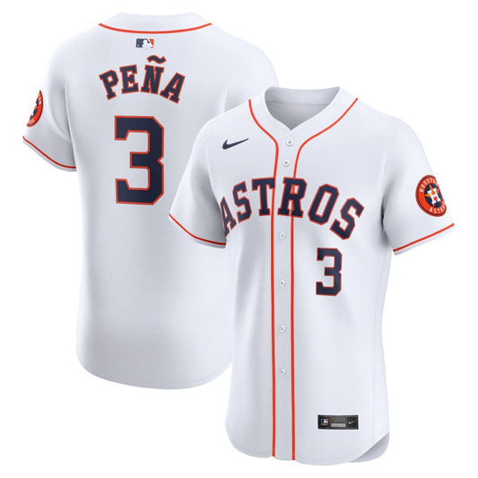 Houston Astros Jeremy Peña White Home Elite Baseball Jersey