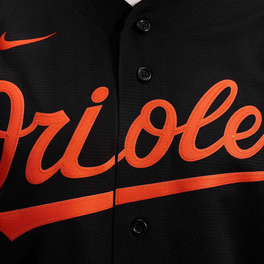 Baltimore Orioles Black Alternate Replica Team Baseball Jersey | MLB Baseball Jersey
