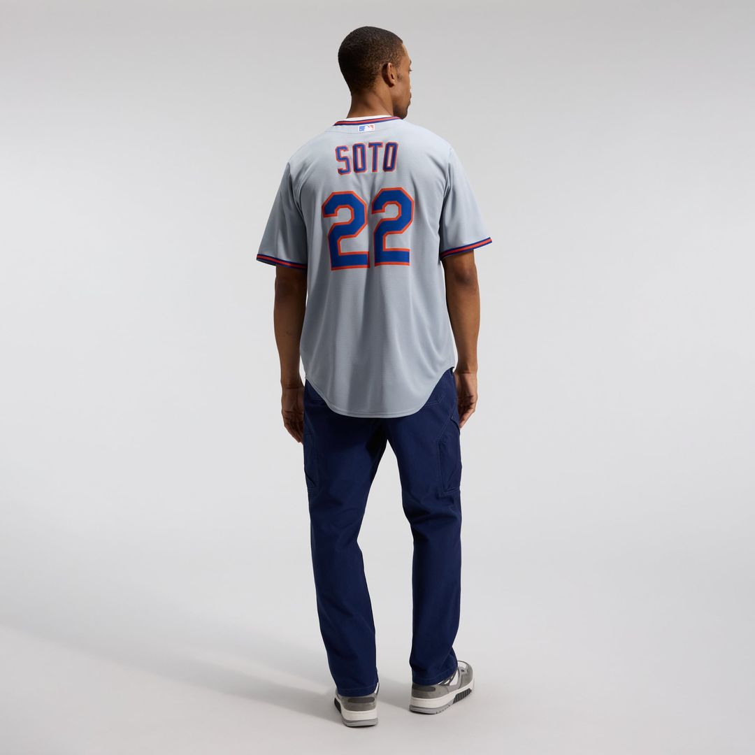 New York Mets Juan Soto Gray Road Replica Baseball Jersey | MLB Baseball Jersey