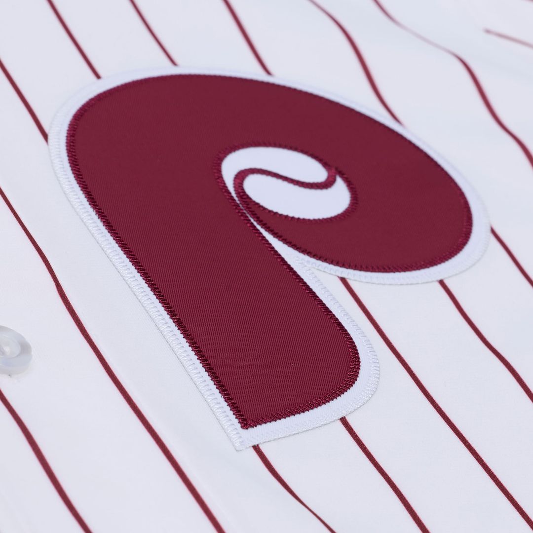 Philadelphia Phillies Jimmy Rollins White 2003 Cooperstown Collection Authentic Baseball Jersey | MLB Baseball Jersey