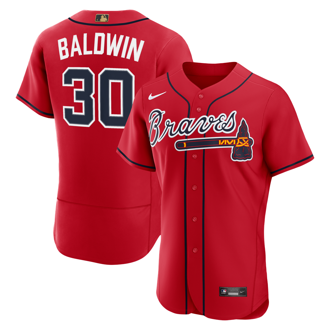 Atlanta Braves Drake Baldwin Navy Alternate MLB Awards Authentic Baseball Jersey