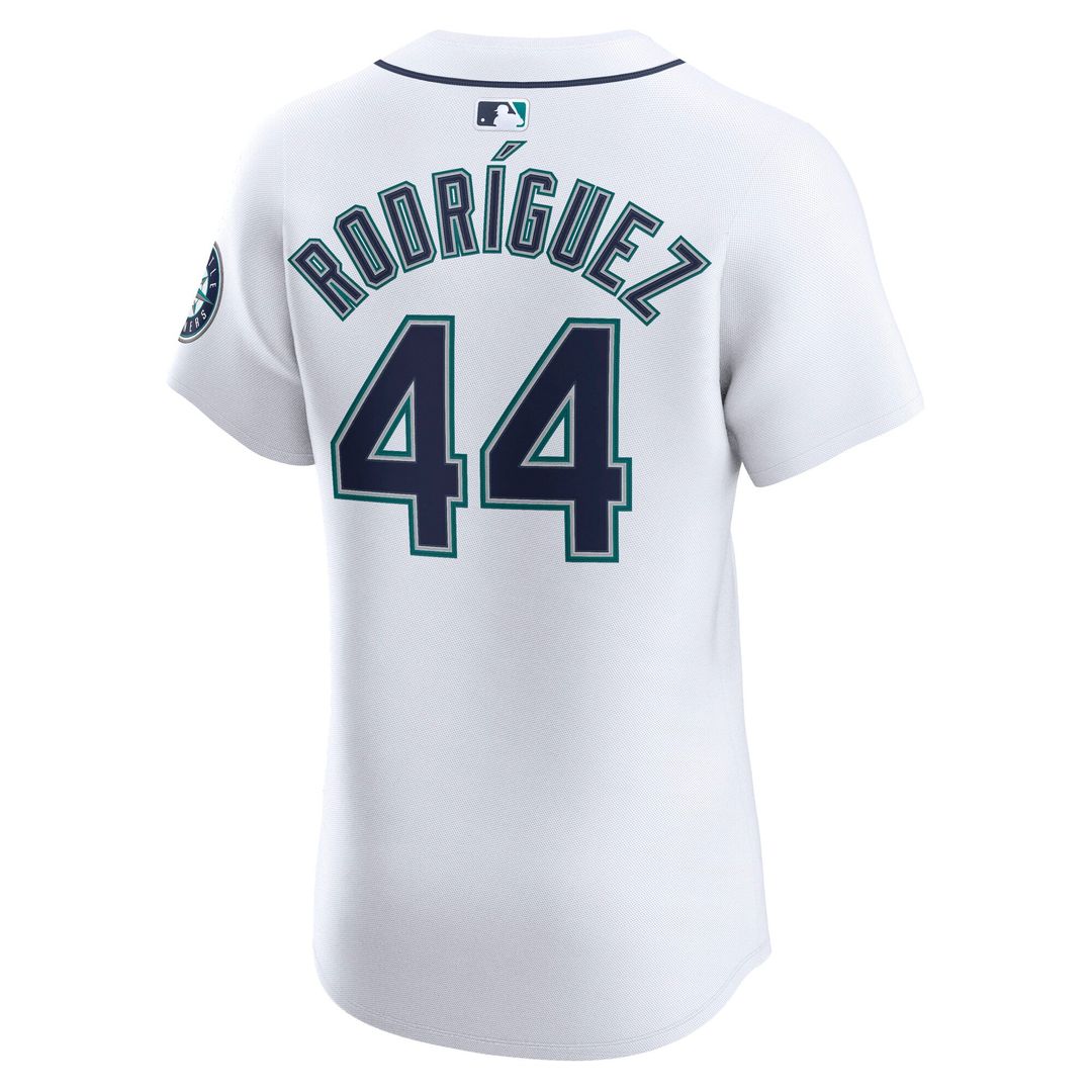 Seattle Mariners Julio Rodríguez White Home Elite Baseball Jersey | MLB Baseball Jersey