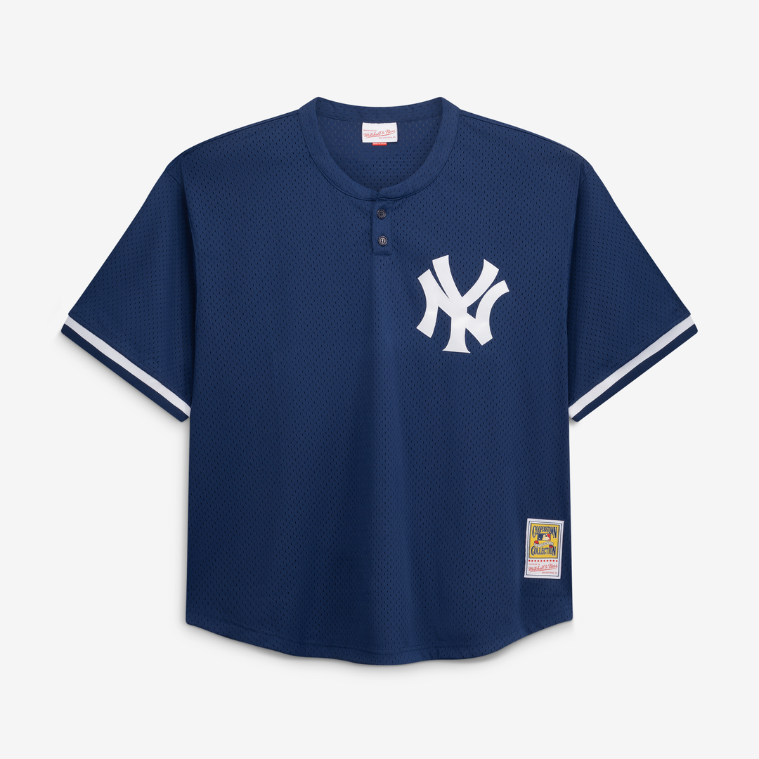 New York Yankees Mariano Rivera Navy Cooperstown Collection Big & Tall Mesh Batting Practice Baseball Jersey | MLB Baseball Jersey
