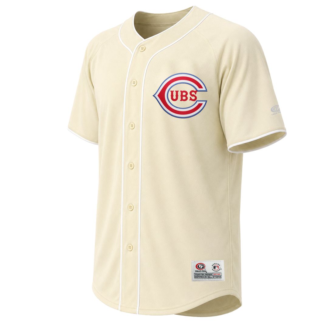 Chicago Cubs Stitches Cream Fashion Baseball Jersey | MLB Baseball Jersey