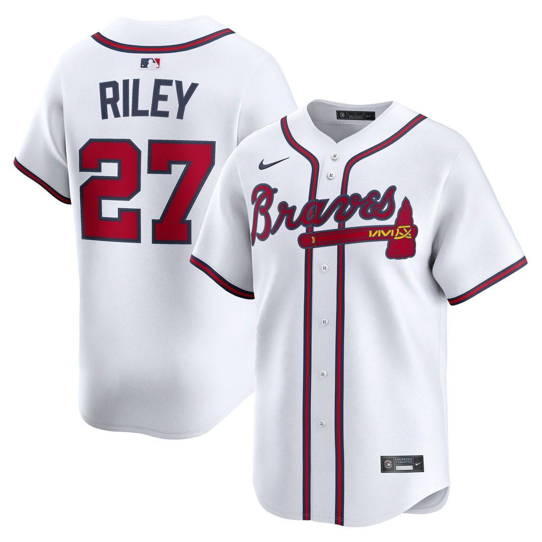 Atlanta Braves Austin Riley White Home Limited Baseball Jersey
