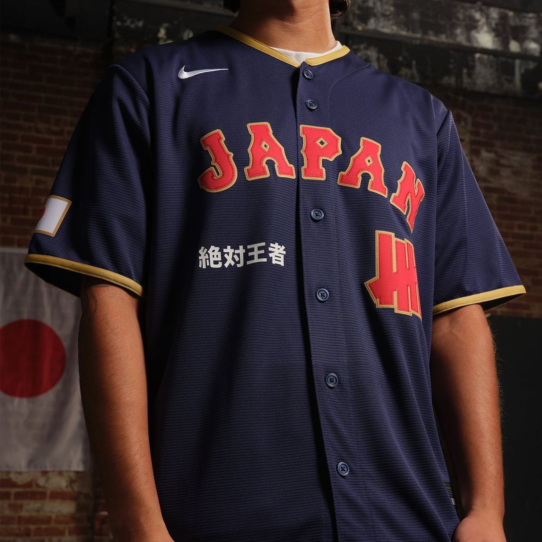 Japan Baseball x Undefeated Navy 2026 World Baseball Classic Stadium Baseball Jersey | MLB Baseball Jersey