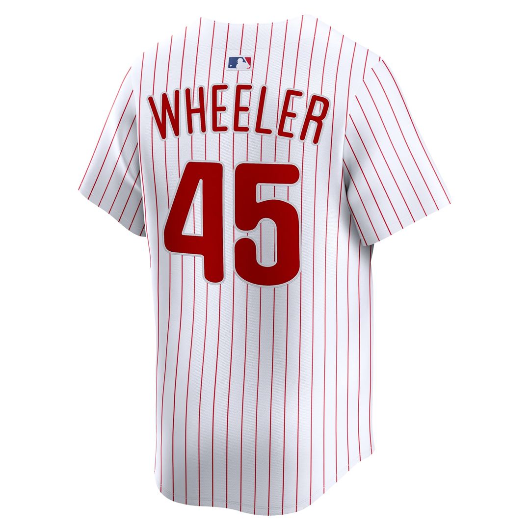 Philadelphia Phillies Zack Wheeler White Home Limited Baseball Jersey | MLB Baseball Jersey
