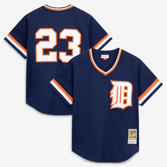 Detroit Tigers Kirk Gibson Navy Authentic Batting Practice Baseball Jersey