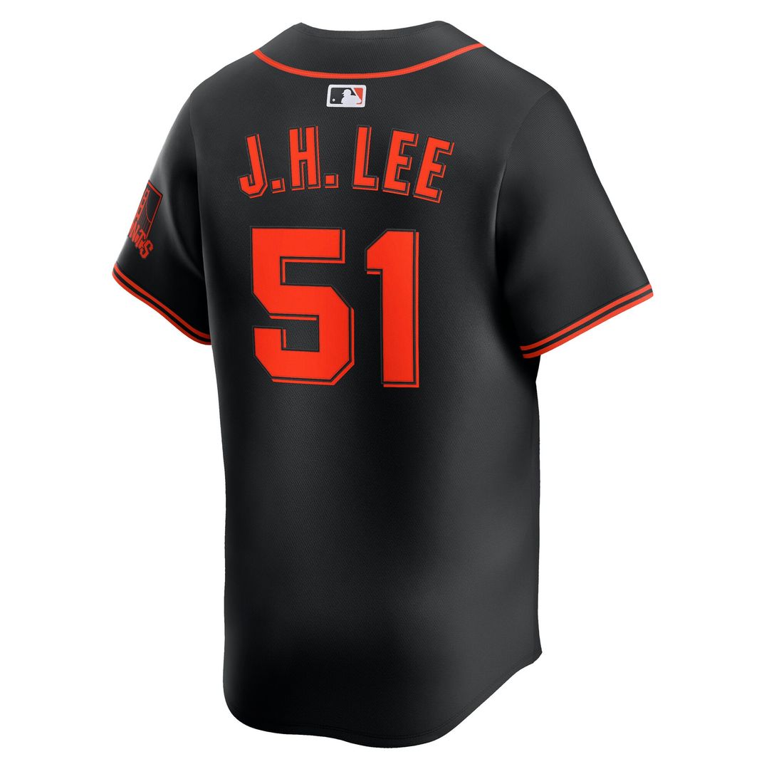 San Francisco Giants Jung Hoo Lee Black Alternate Limited Baseball Jersey | MLB Baseball Jersey