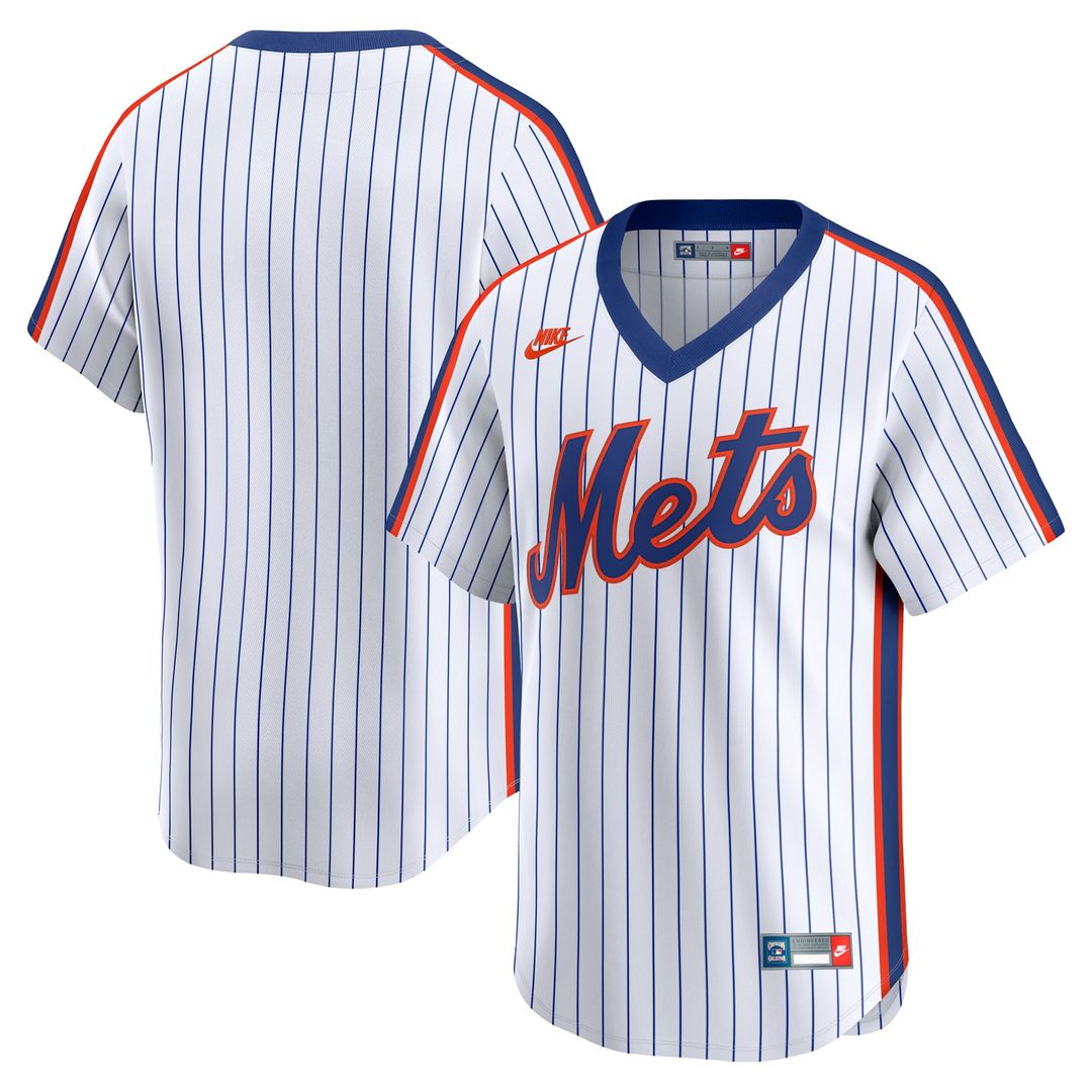 New York Mets White Cooperstown Collection Limited Baseball Jersey