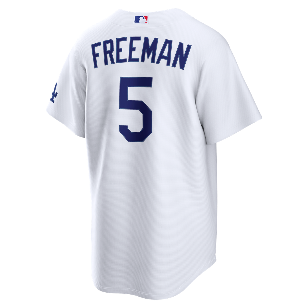 Los Angeles Dodgers Freddie Freeman White Home Stadium Baseball Jersey | MLB Baseball Jersey