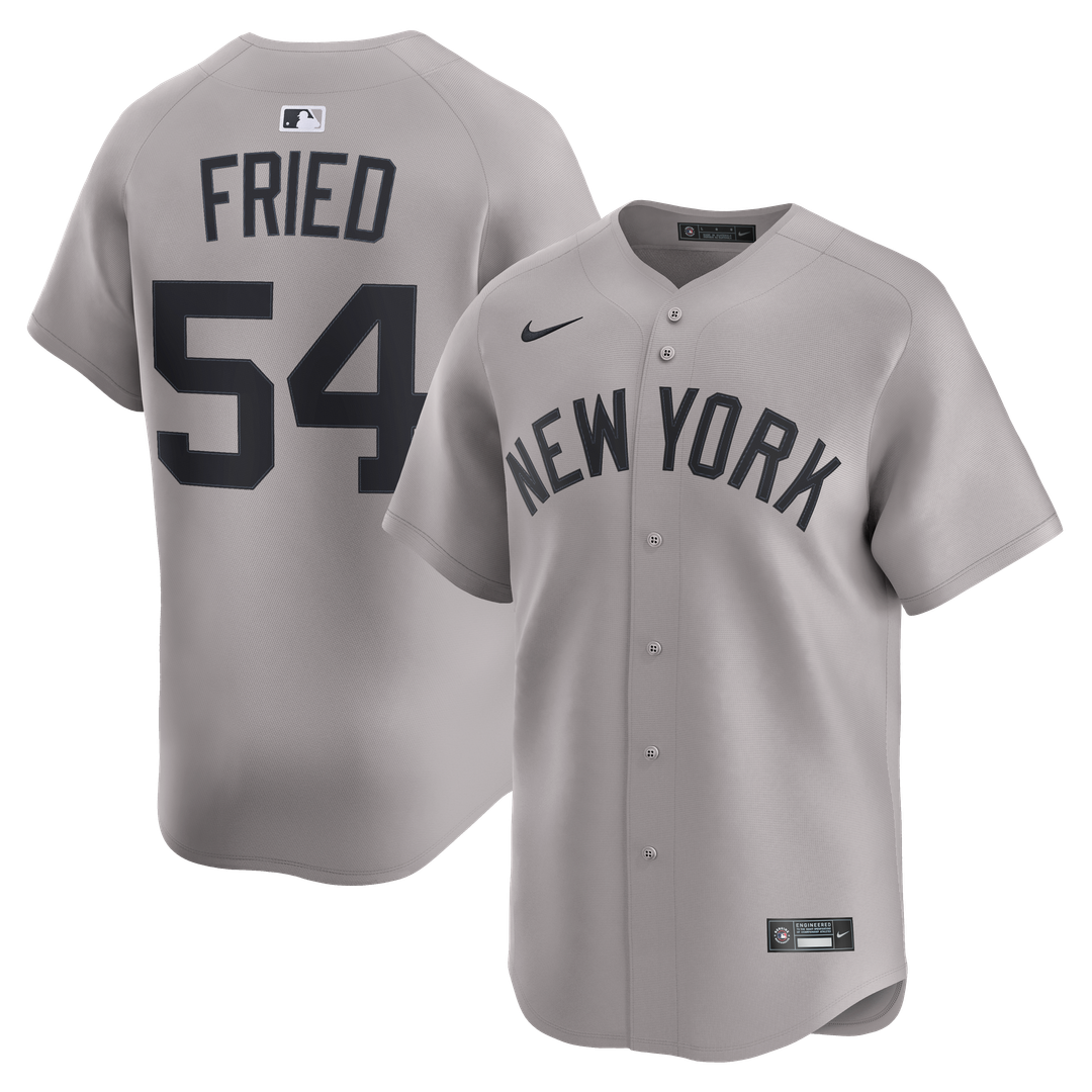 New York Yankees Max Fried Gray Road Limited Baseball Jersey