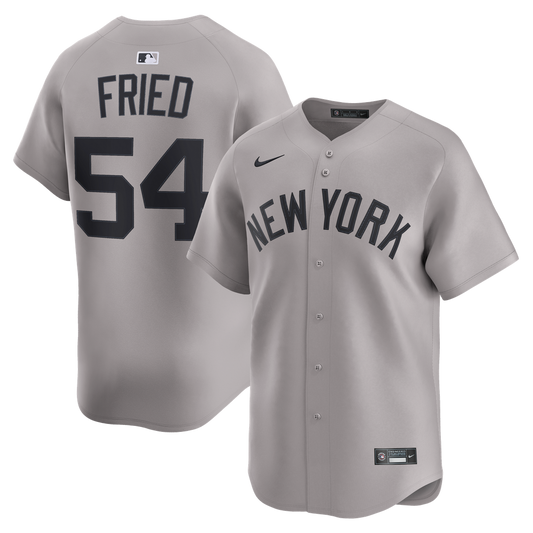 New York Yankees Max Fried Gray Road Limited Baseball Jersey
