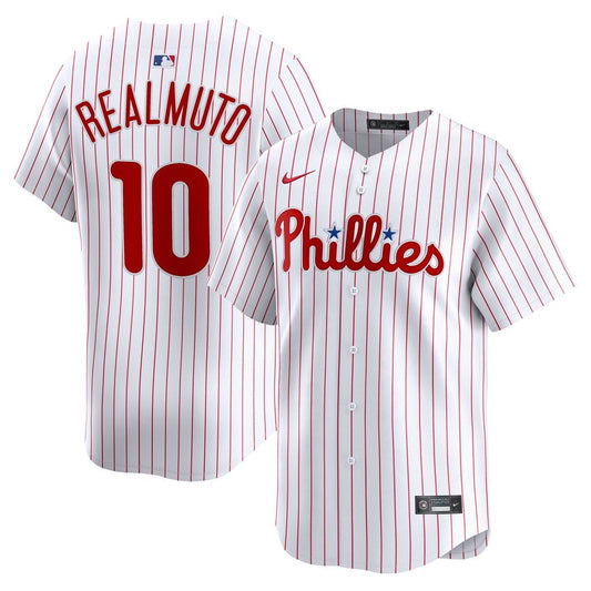 Philadelphia Phillies J.T. Realmuto White Home Limited Baseball Jersey
