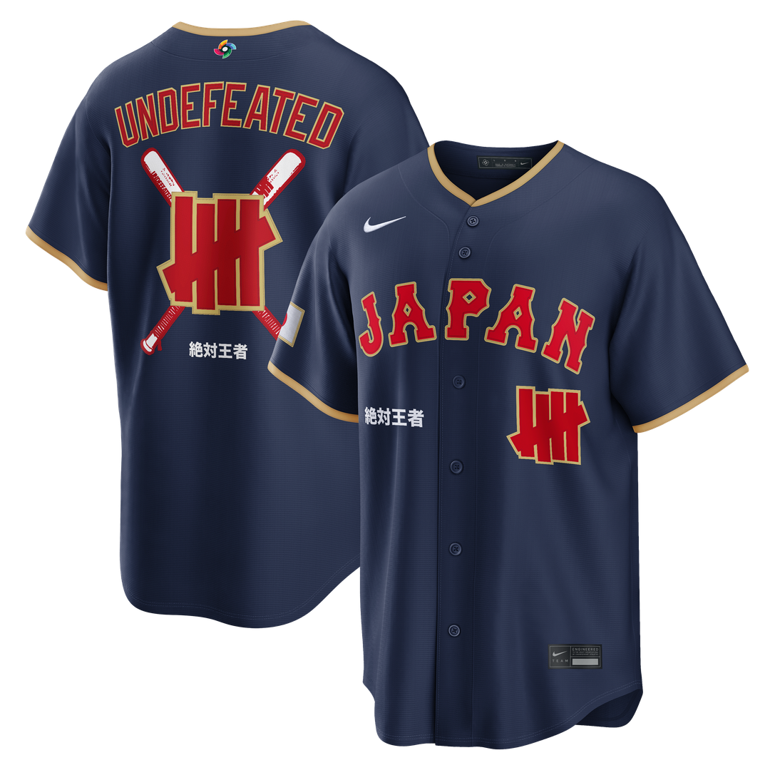Japan Baseball x Undefeated Navy 2026 World Baseball Classic Stadium Baseball Jersey