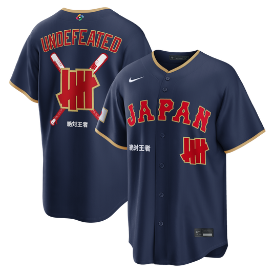 Japan Baseball x Undefeated Navy 2026 World Baseball Classic Stadium Baseball Jersey