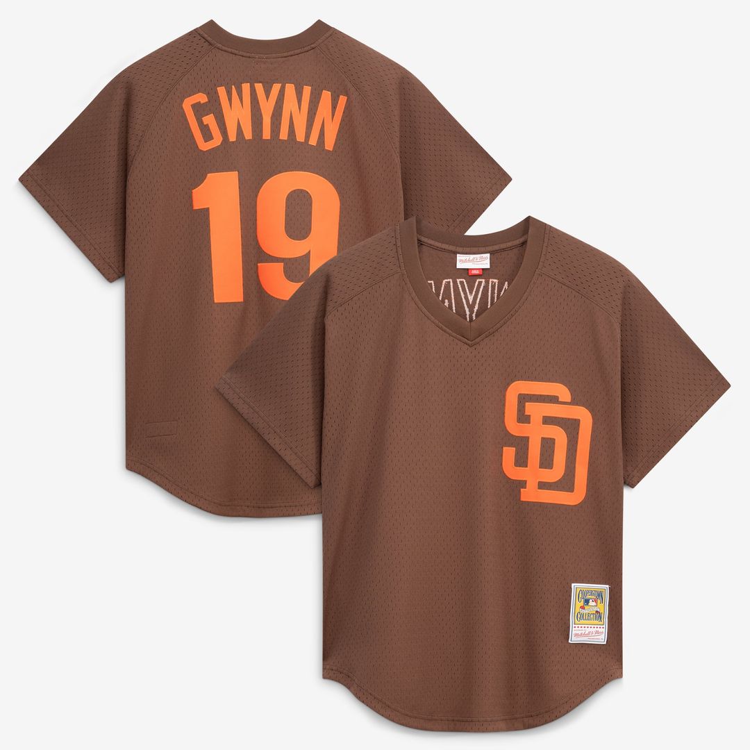 San Diego Padres Tony Gwynn Brown Authentic Batting Practice Baseball Jersey