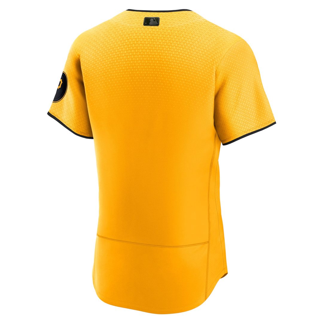 Pittsburgh Pirates Gold City Connect Authentic Baseball Jersey | MLB Baseball Jersey