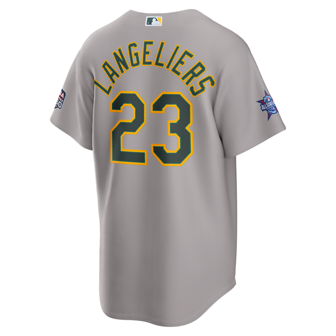 2026 All-Star Game Men's Athletics Shea Langeliers Gray Replica Baseball Jersey | MLB Baseball Jersey