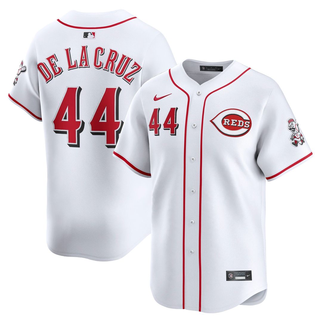 Cincinnati Reds Elly De La Cruz White Home Limited Baseball Jersey