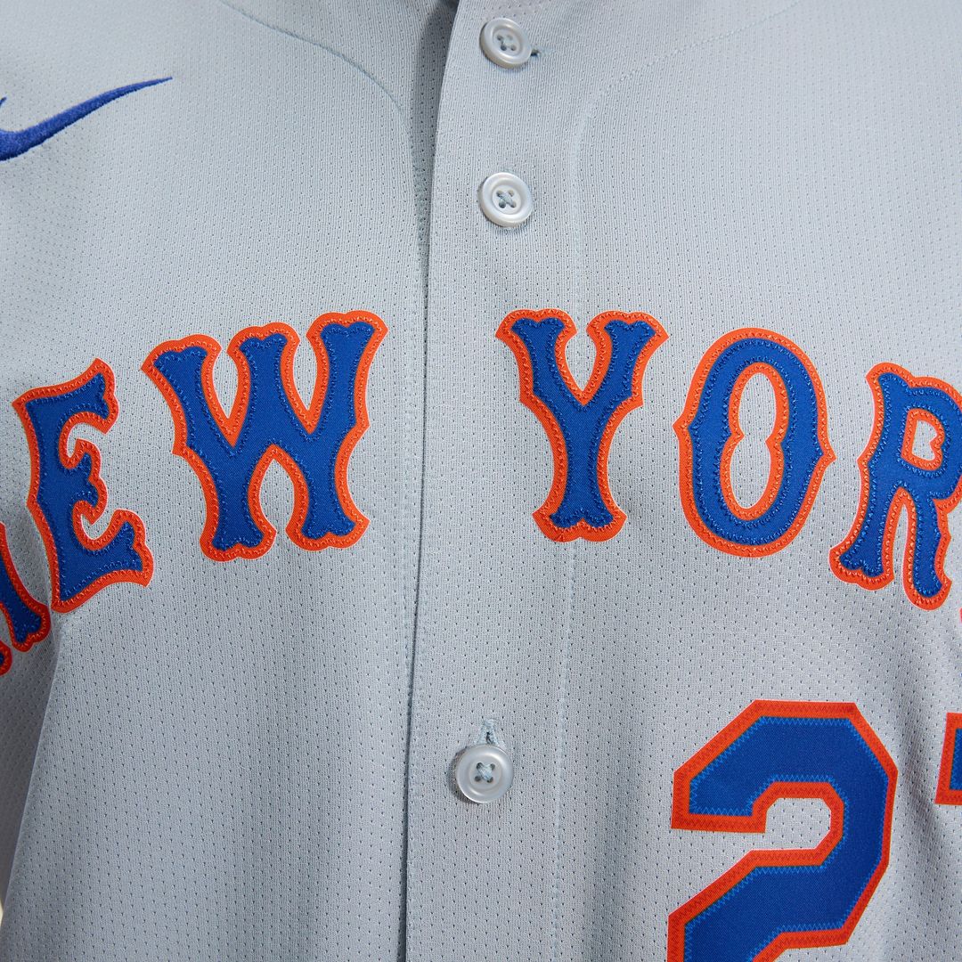 New York Mets Mark Vientos Gray All-Star Limited Baseball Jersey | MLB Baseball Jersey