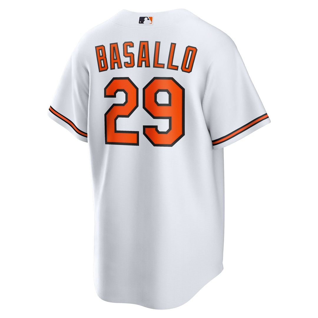 Baltimore Orioles Samuel Basallo White Replica Baseball Jersey | MLB Baseball Jersey