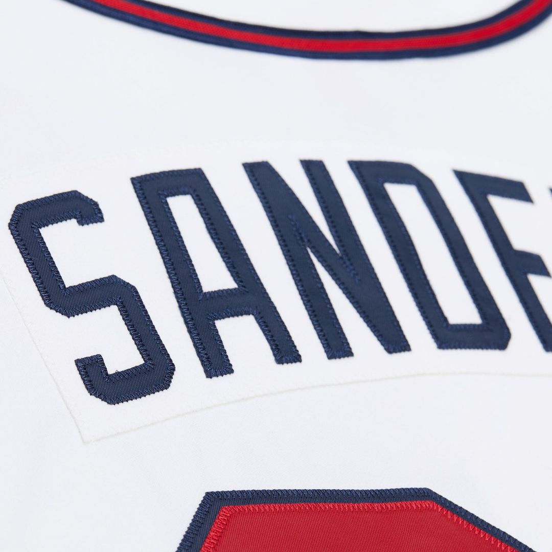 Atlanta Braves Deion Sanders White Cooperstown Collection 1992 Authentic Baseball Jersey | MLB Baseball Jersey