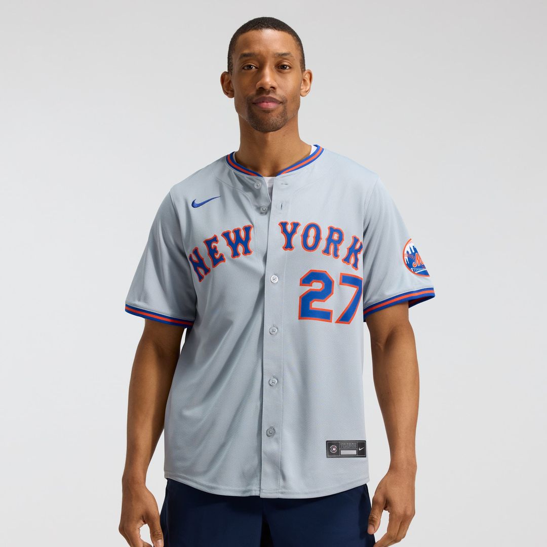 New York Mets Mark Vientos Gray All-Star Limited Baseball Jersey | MLB Baseball Jersey