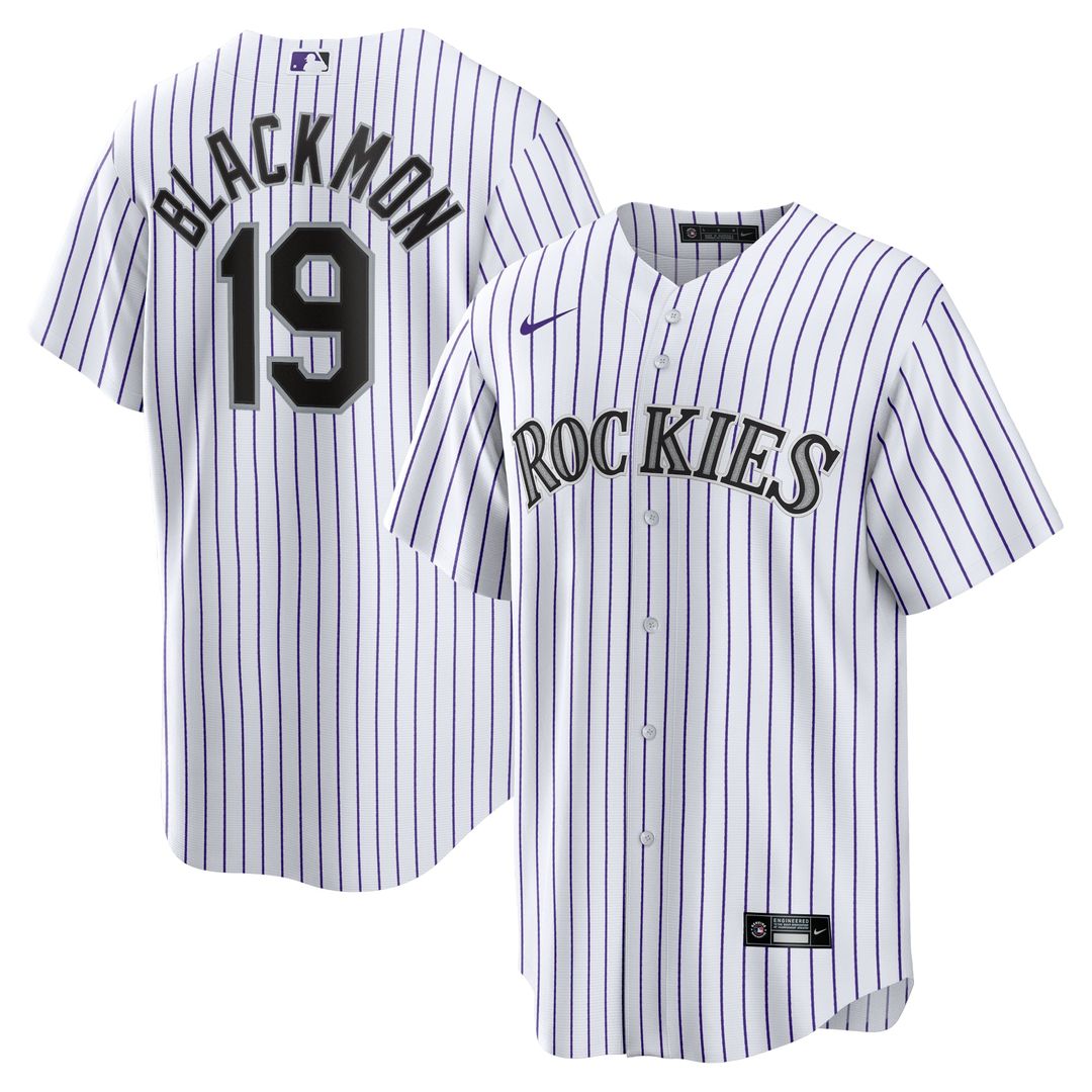 Colorado Rockies Charlie Blackmon White Home Replica Player Name Baseball Jersey