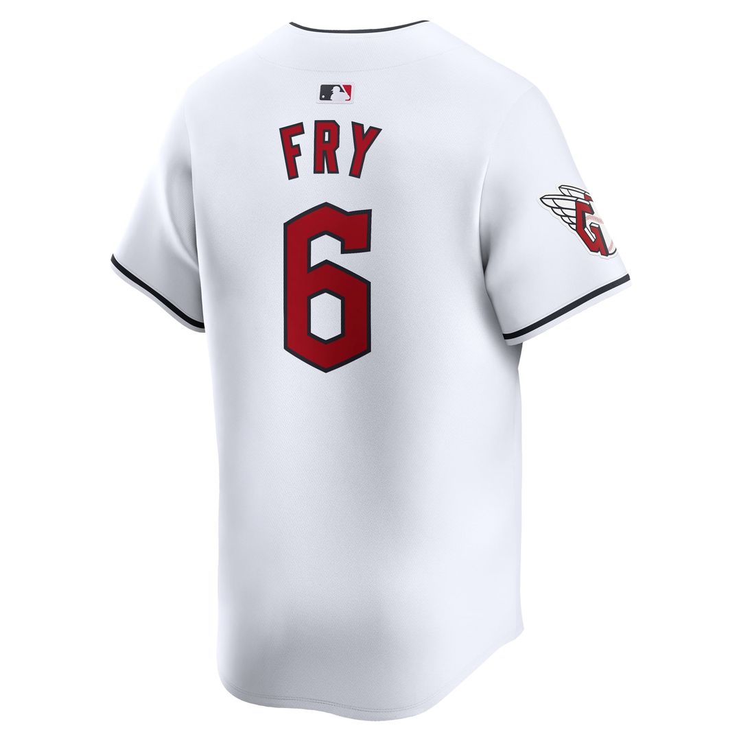 Cleveland Guardians David Fry White Home Limited Baseball Jersey | MLB Baseball Jersey