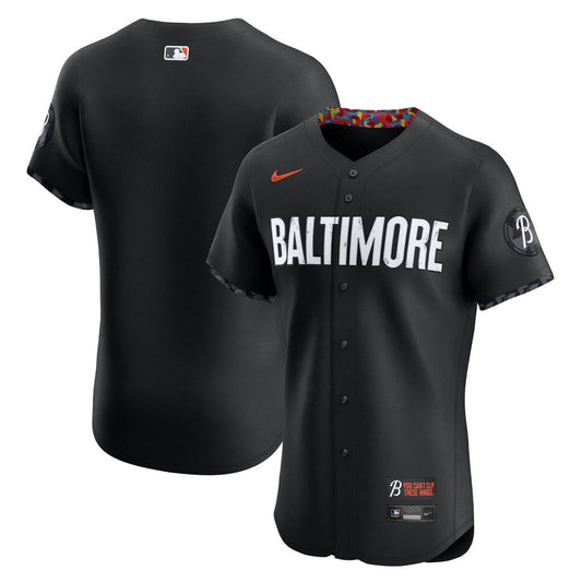 Baltimore Orioles Black City Connect Elite Baseball Jersey