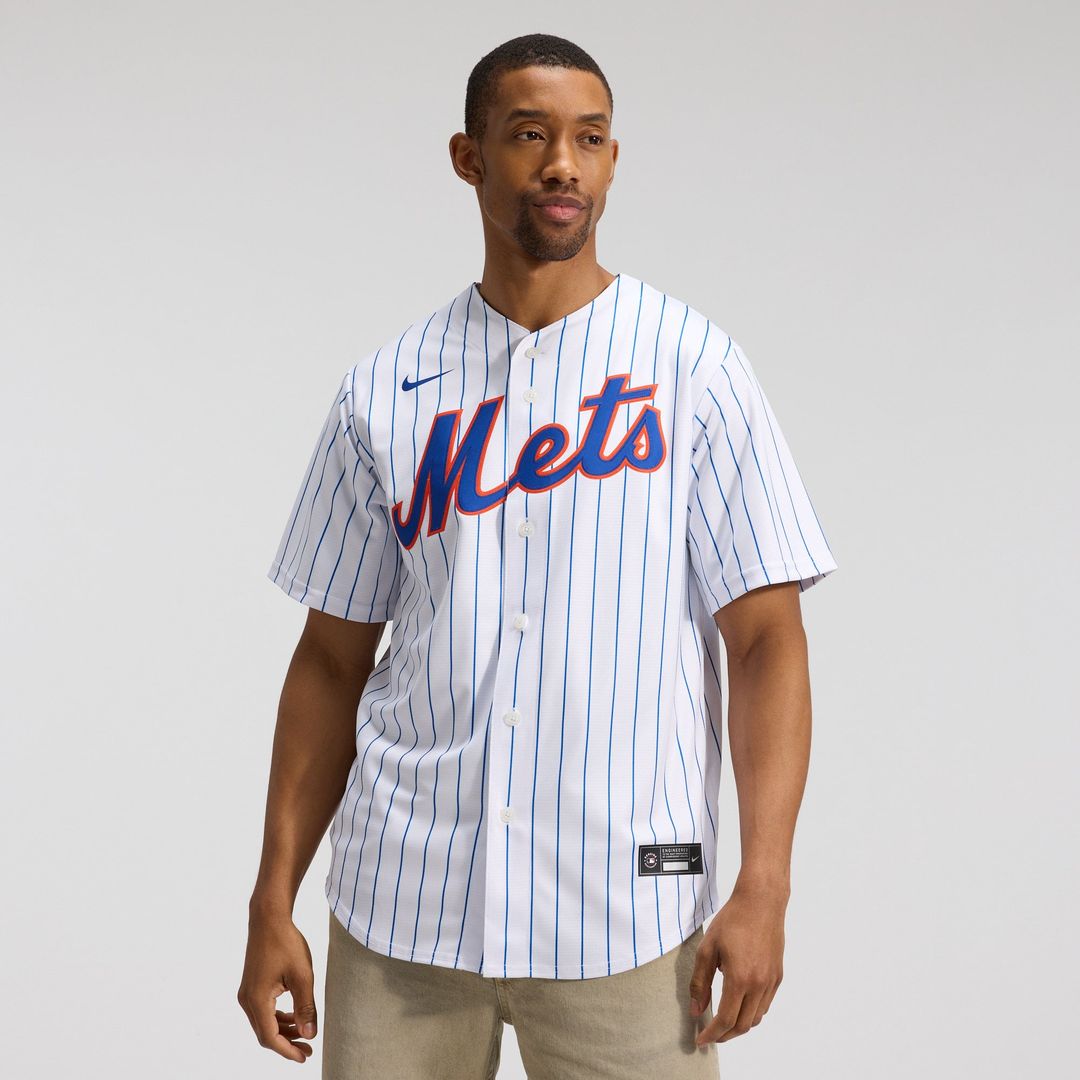 New York Mets White Home Replica Baseball Jersey | MLB Baseball Jersey