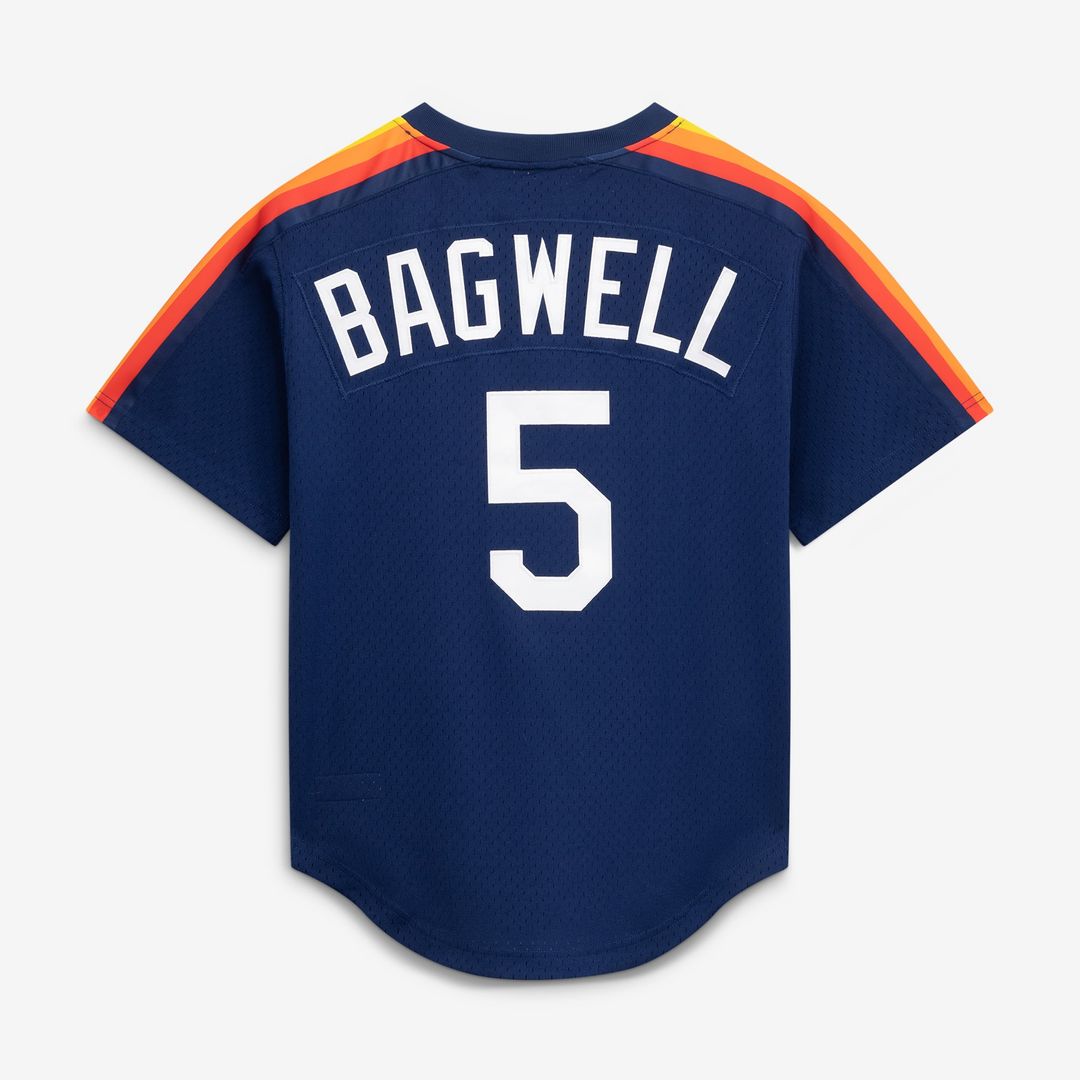 Houston Astros Jeff Bagwell Navy Authentic Batting Practice Baseball Jersey | MLB Baseball Jersey