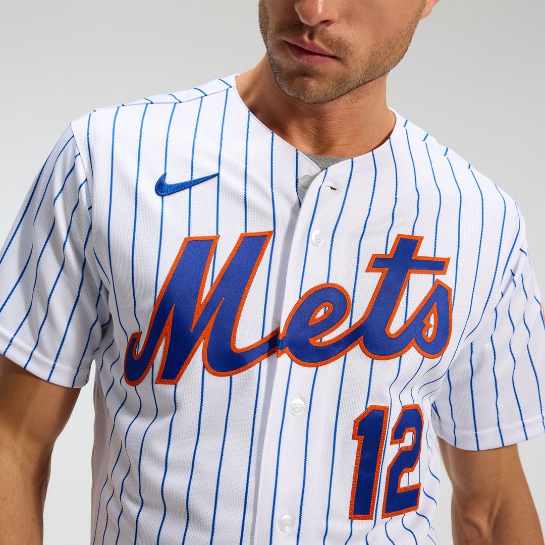 New York Mets Francisco Lindor White Home Authentic Baseball Jersey | MLB Baseball Jersey