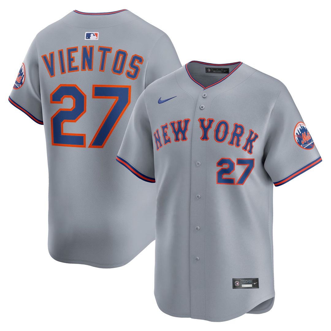 New York Mets Mark Vientos Gray All-Star Limited Baseball Jersey